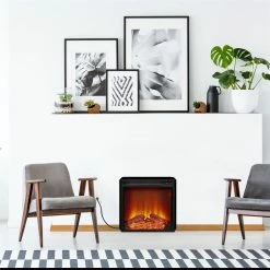 Deals 😉 Avenue Greene 18 Inch Electric Fireplace Insert Black/glass Front 🔥