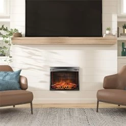 Flash Sale 🔥 Avenue Greene 23 Inch Electric Glass Front Fireplace Insert - 23 Inch 👍