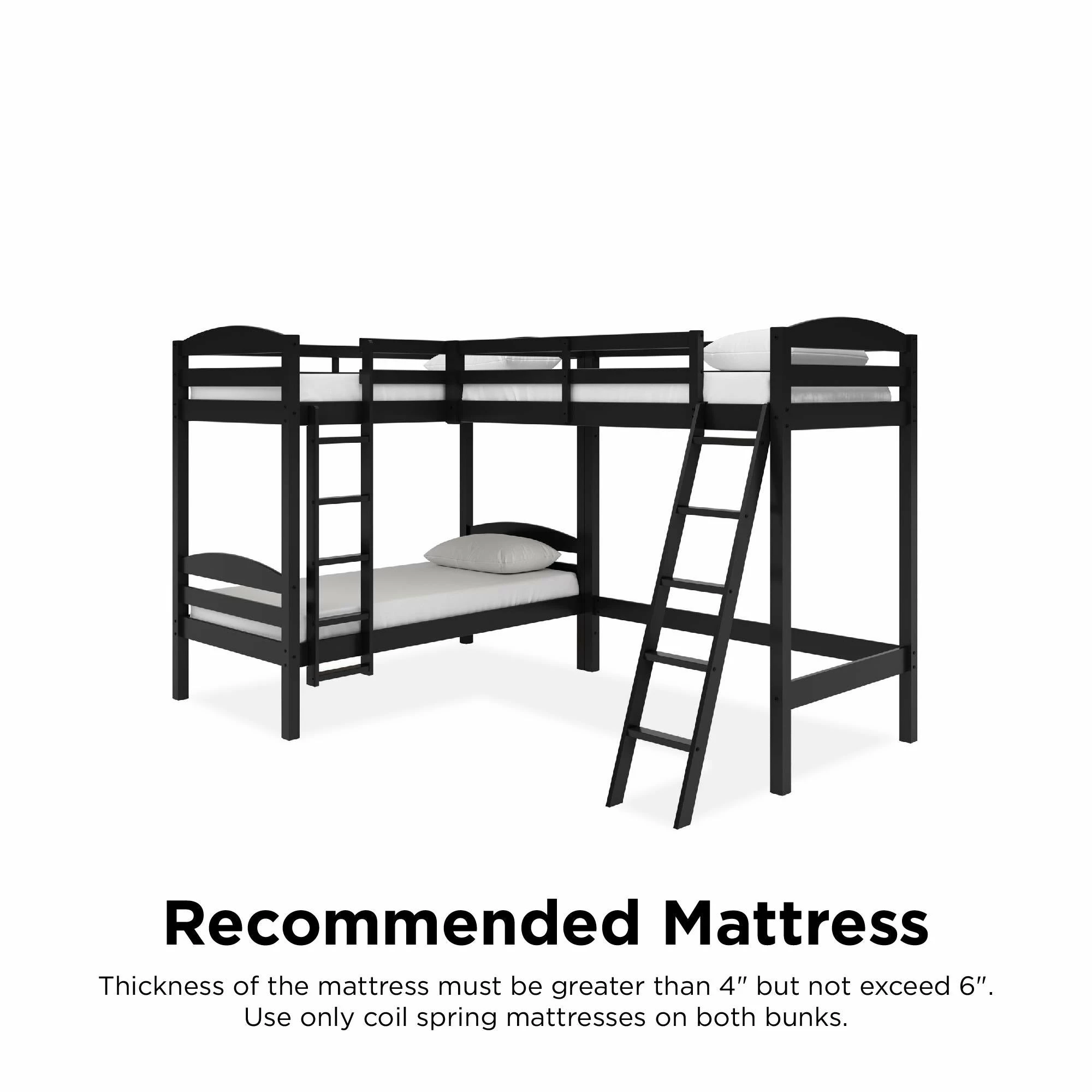 Cheapest 🤩 Avenue Greene Annie Triple Wood Bunk Bed Grey 🥰 - Image 11