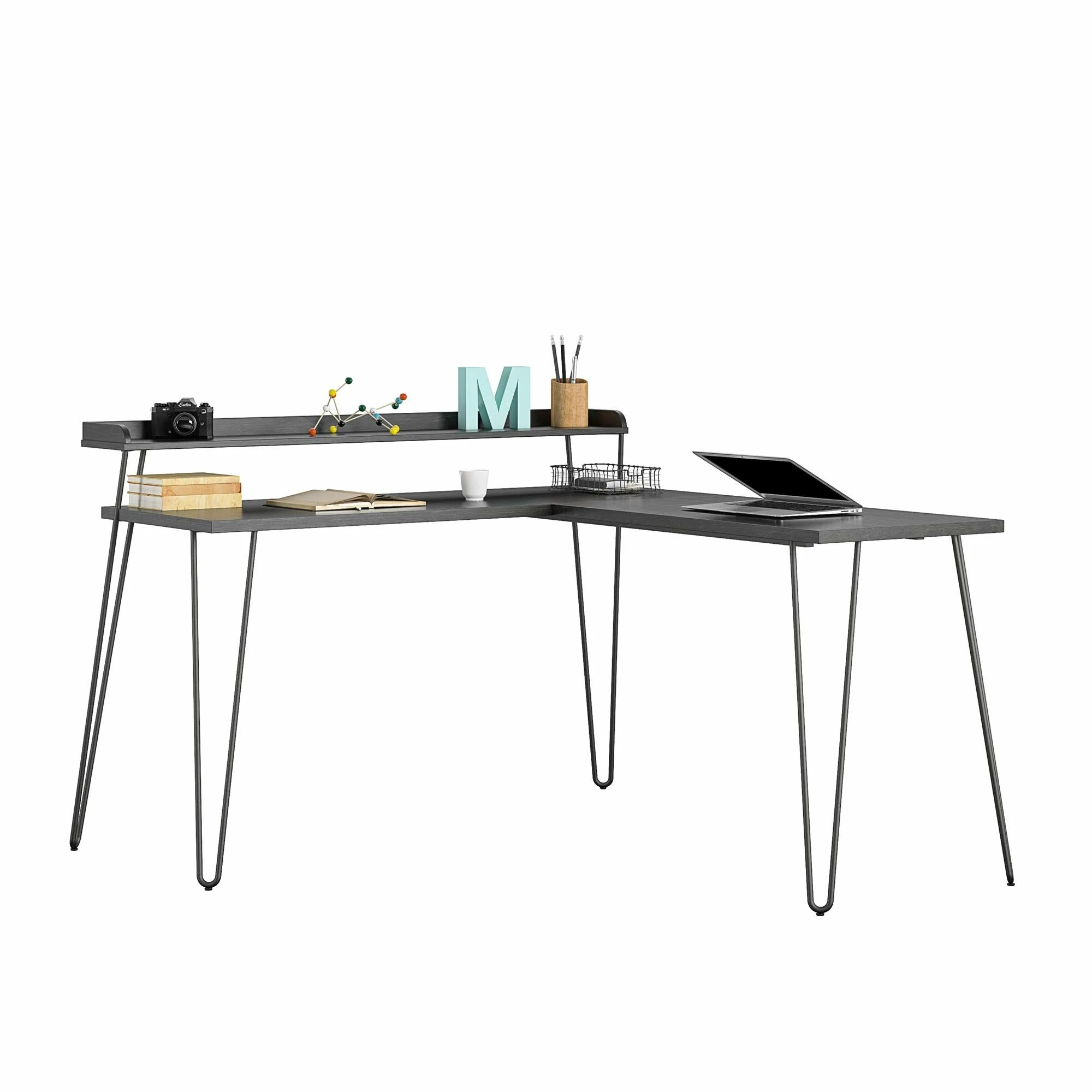 Buy π Avenue Greene Archwood L Desk With Riser Natural/white π― 14 Buy π Avenue Greene Archwood L Desk With Riser Natural/white π― - Image 12