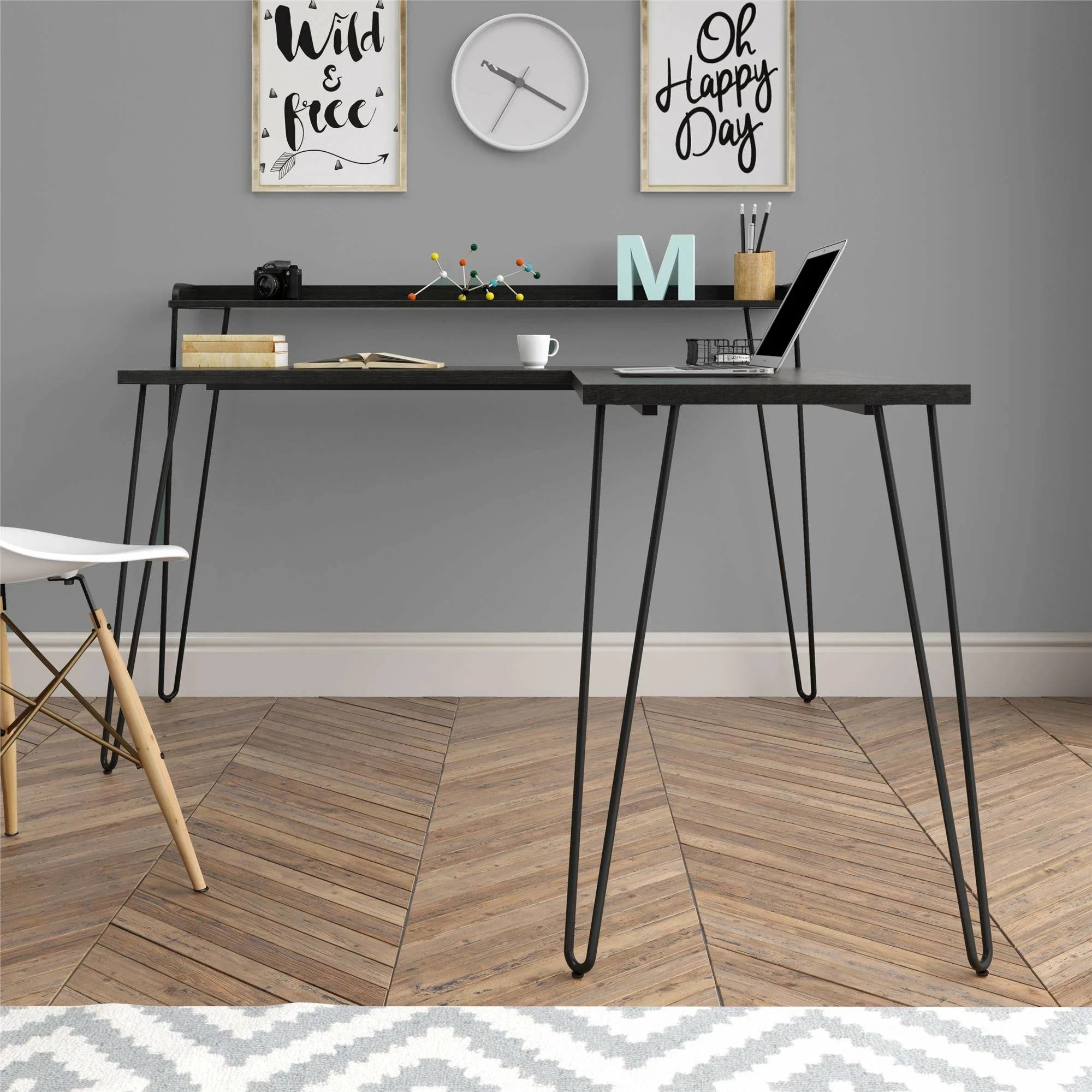 Buy π Avenue Greene Archwood L Desk With Riser Natural/white π― 5 Buy π Avenue Greene Archwood L Desk With Riser Natural/white π― - Image 3