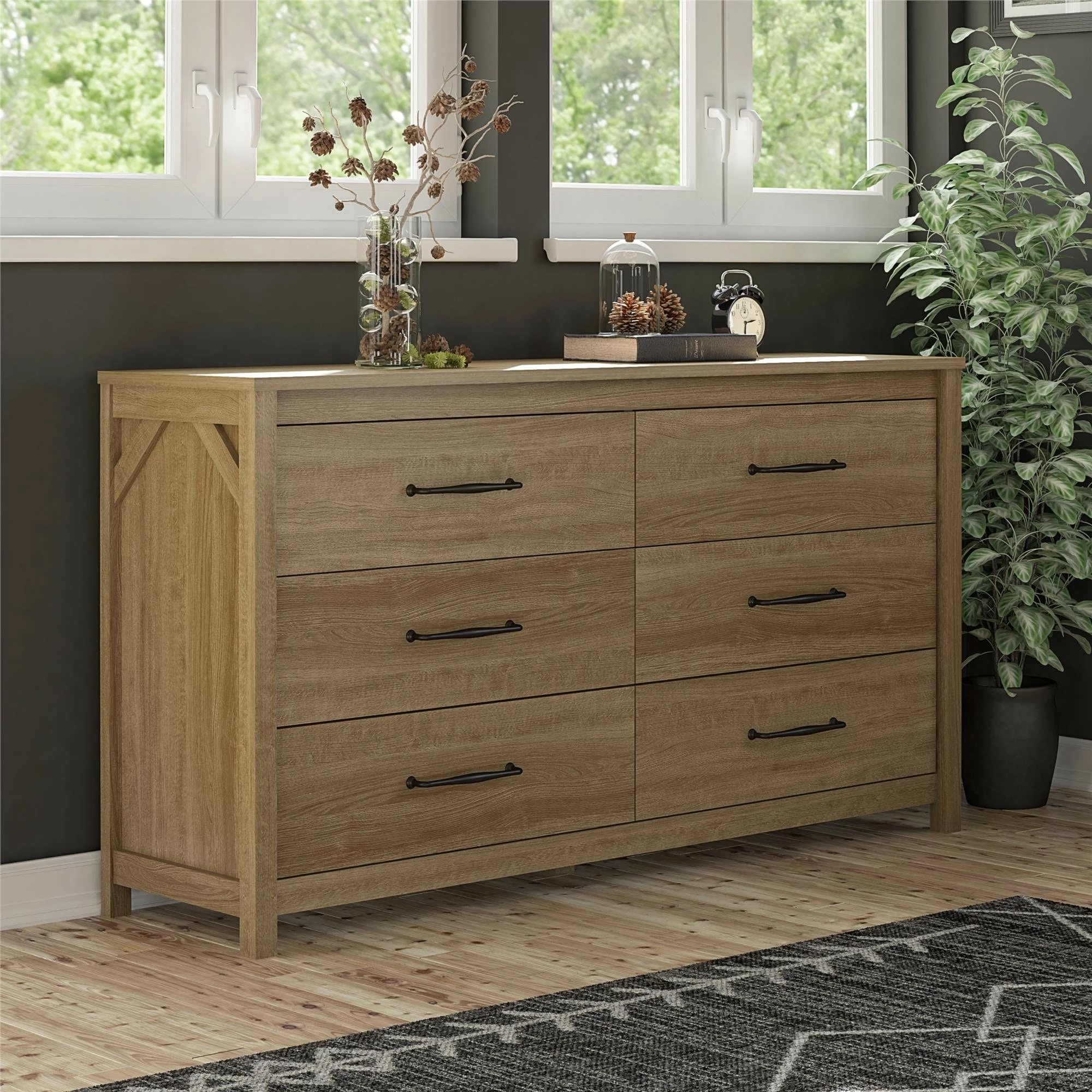 Cheapest β¨ Avenue Greene Augusta 6 Drawer Wide π Dresser Natural π€© - Image 5