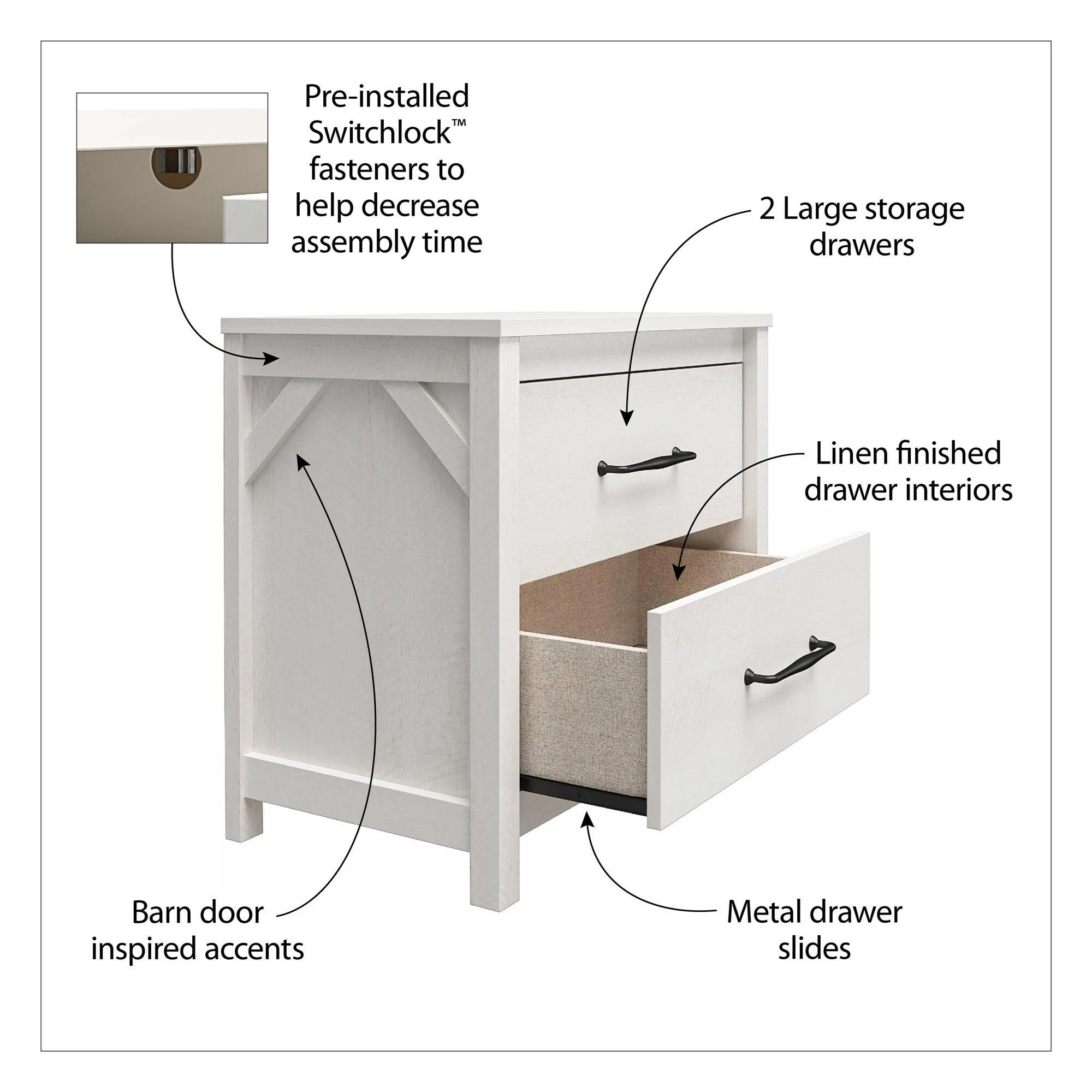 Coupon π Avenue Greene Augusta Nightstand Ivory Oak π₯ 11 Coupon π Avenue Greene Augusta Nightstand Ivory Oak π₯ - Image 9
