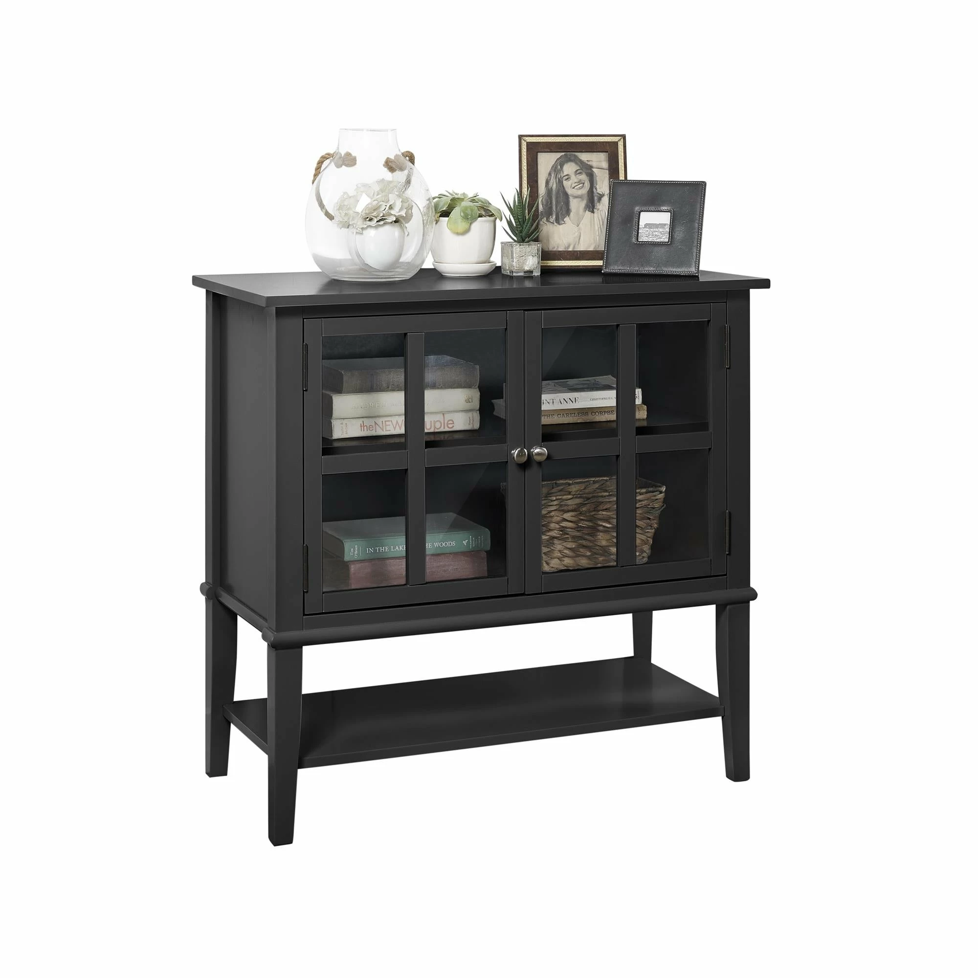 Budget ๐คฉ Avenue Greene Bantum 2-door Transitional Storage Cabinet Black ๐ - Image 11