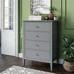 Buy 🥰 Avenue Greene Bantum 4-drawer 👗 Dresser Soft White 😍