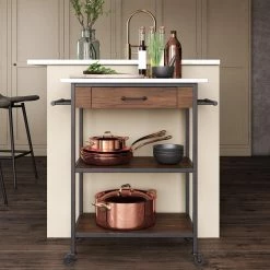 Cheapest 🎉 Avenue Greene Bassy Kitchen Cart 😀