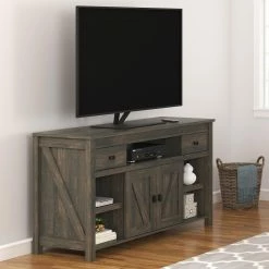 Deals 🌟 Avenue Greene Becken Ridge 60 Inch TV Stand Weathered Oak 🥰