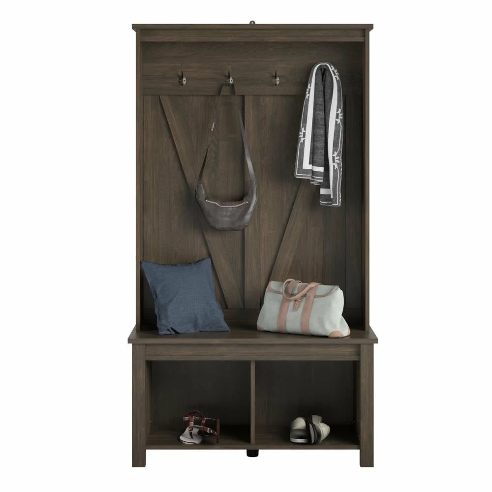 Best Sale π Avenue Greene Becken Ridge Entryway Hall Tree Bench π - Image 6