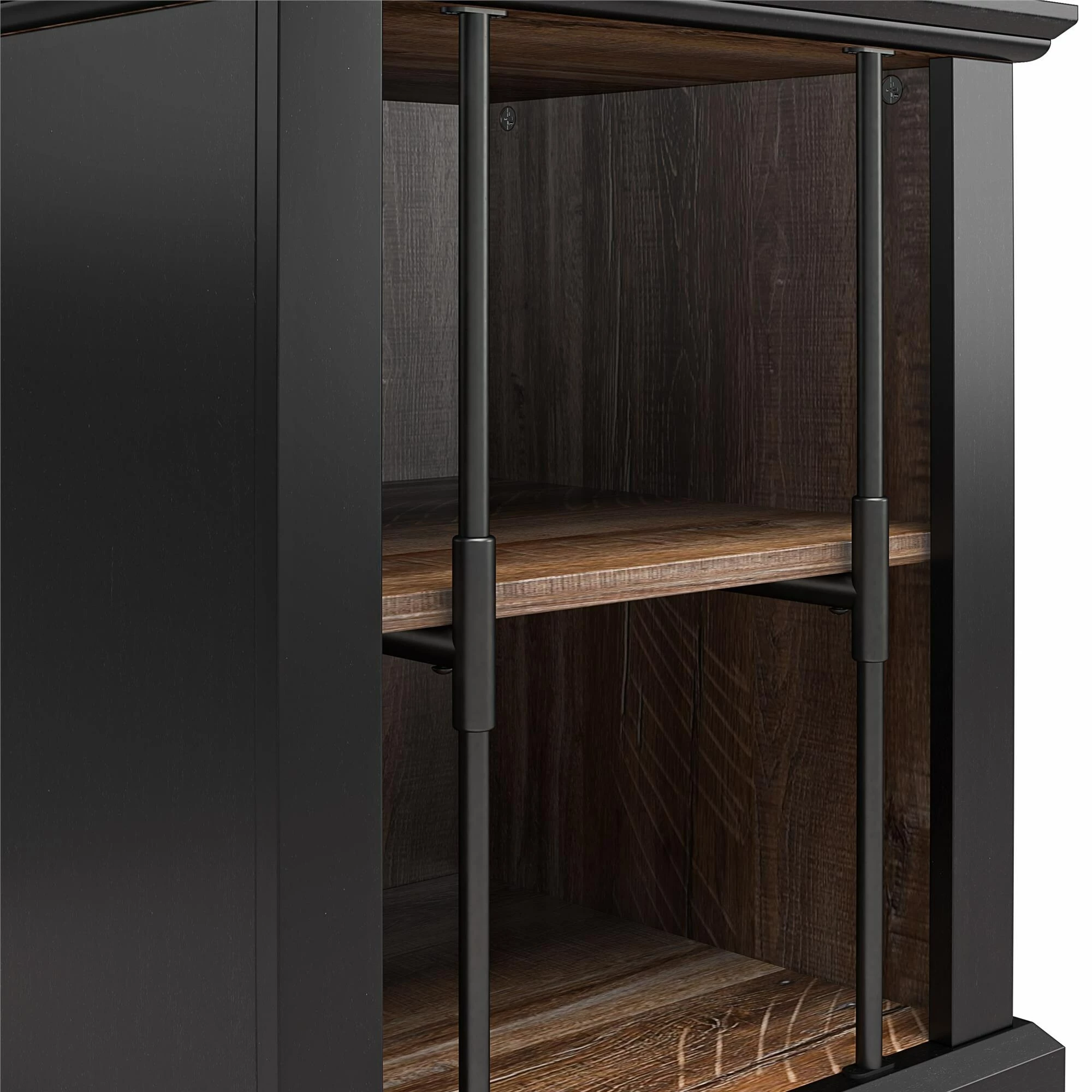 Budget ❤️ Avenue Greene Calavar Two-Toned Rustic End Table With 2 Open Shelves ⌛ - Image 12