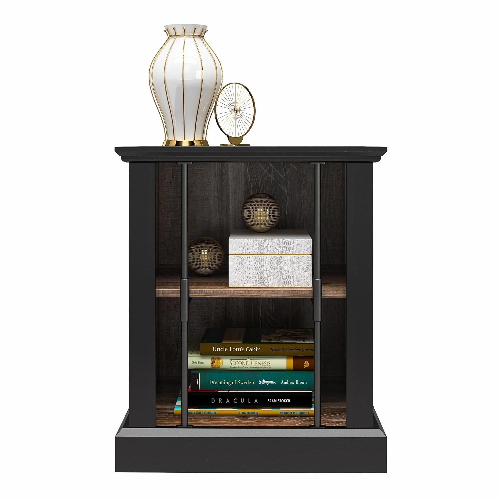 Budget ❤️ Avenue Greene Calavar Two-Toned Rustic End Table With 2 Open Shelves ⌛ - Image 4