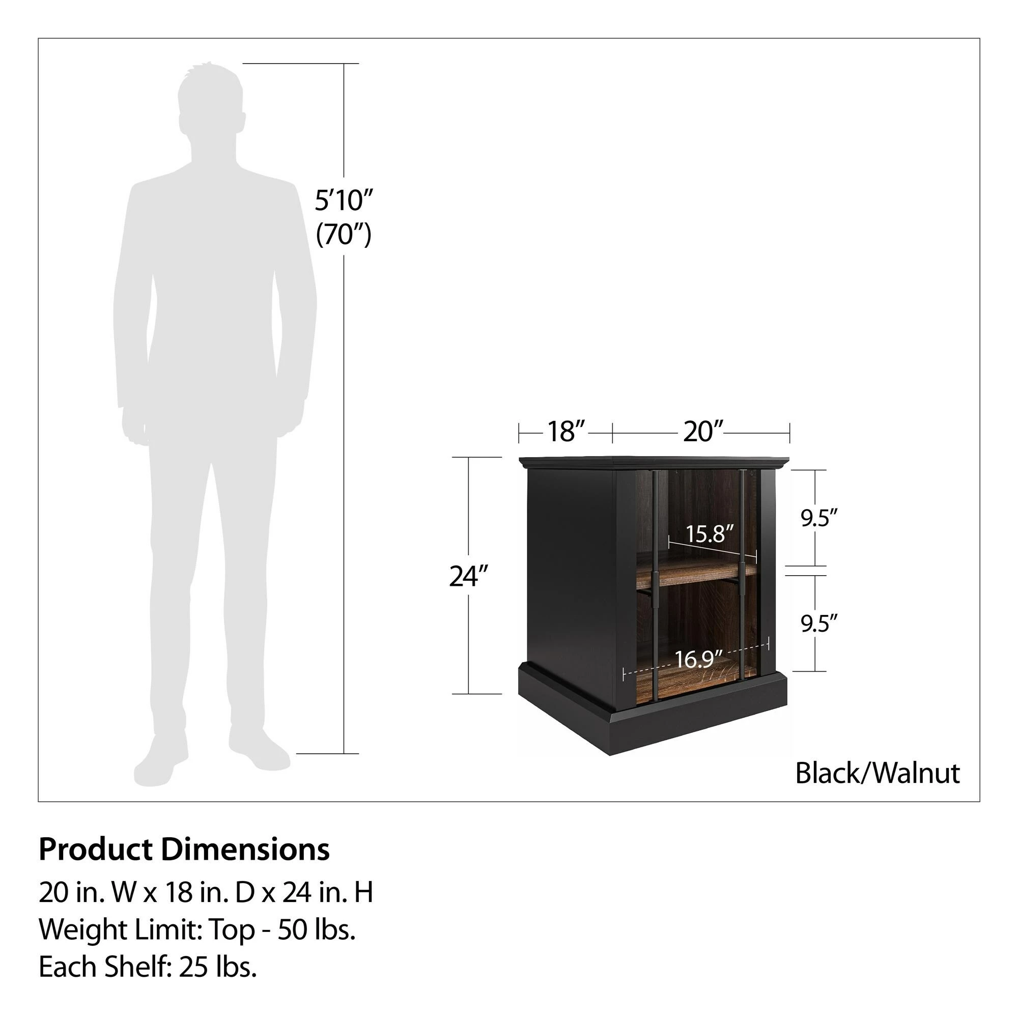 Budget ❤️ Avenue Greene Calavar Two-Toned Rustic End Table With 2 Open Shelves ⌛ - Image 5