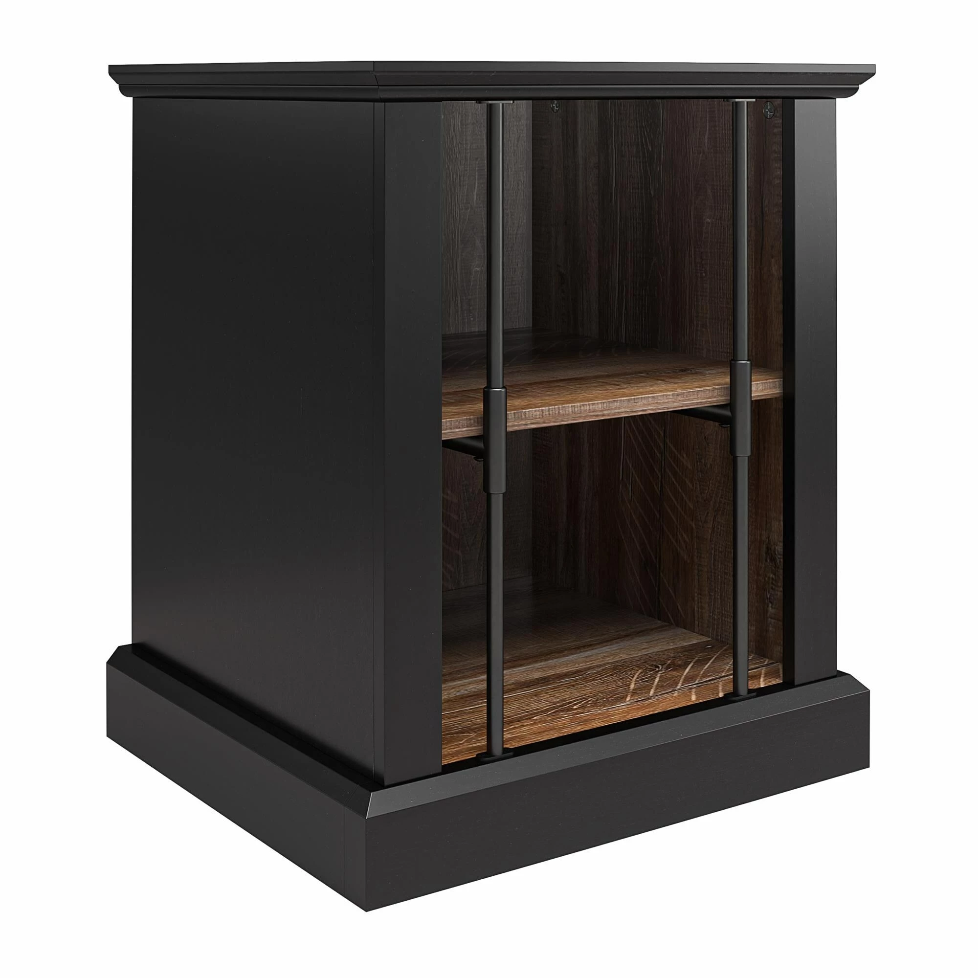 Budget ❤️ Avenue Greene Calavar Two-Toned Rustic End Table With 2 Open Shelves ⌛ - Image 7