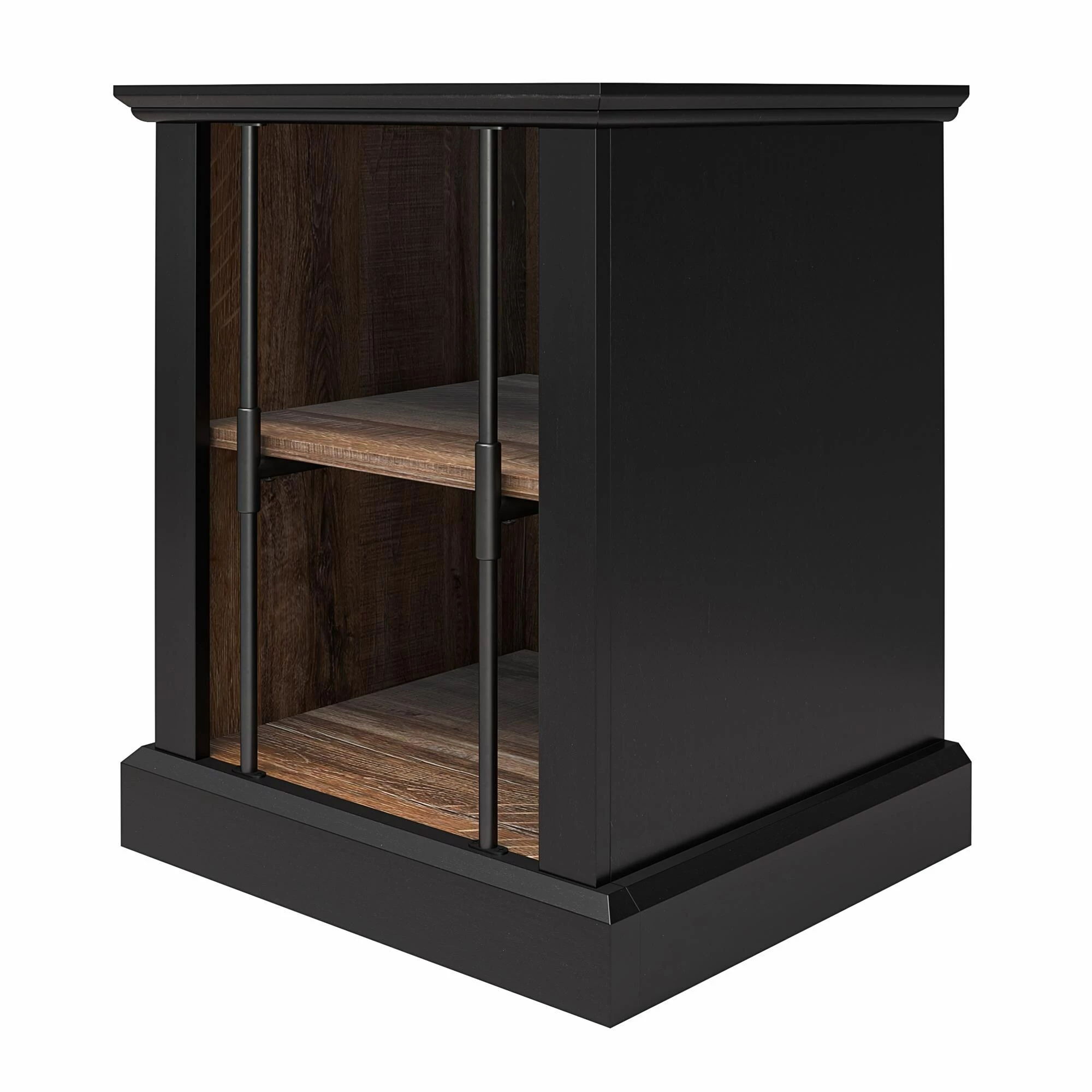 Budget ❤️ Avenue Greene Calavar Two-Toned Rustic End Table With 2 Open Shelves ⌛ - Image 9