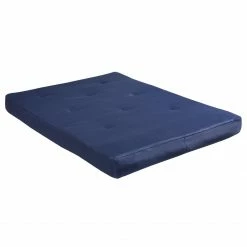 Brand new ⌛ Avenue Greene Carlisle 8 Inch Full Size Poly Filled Futon Mattress Blue ✨