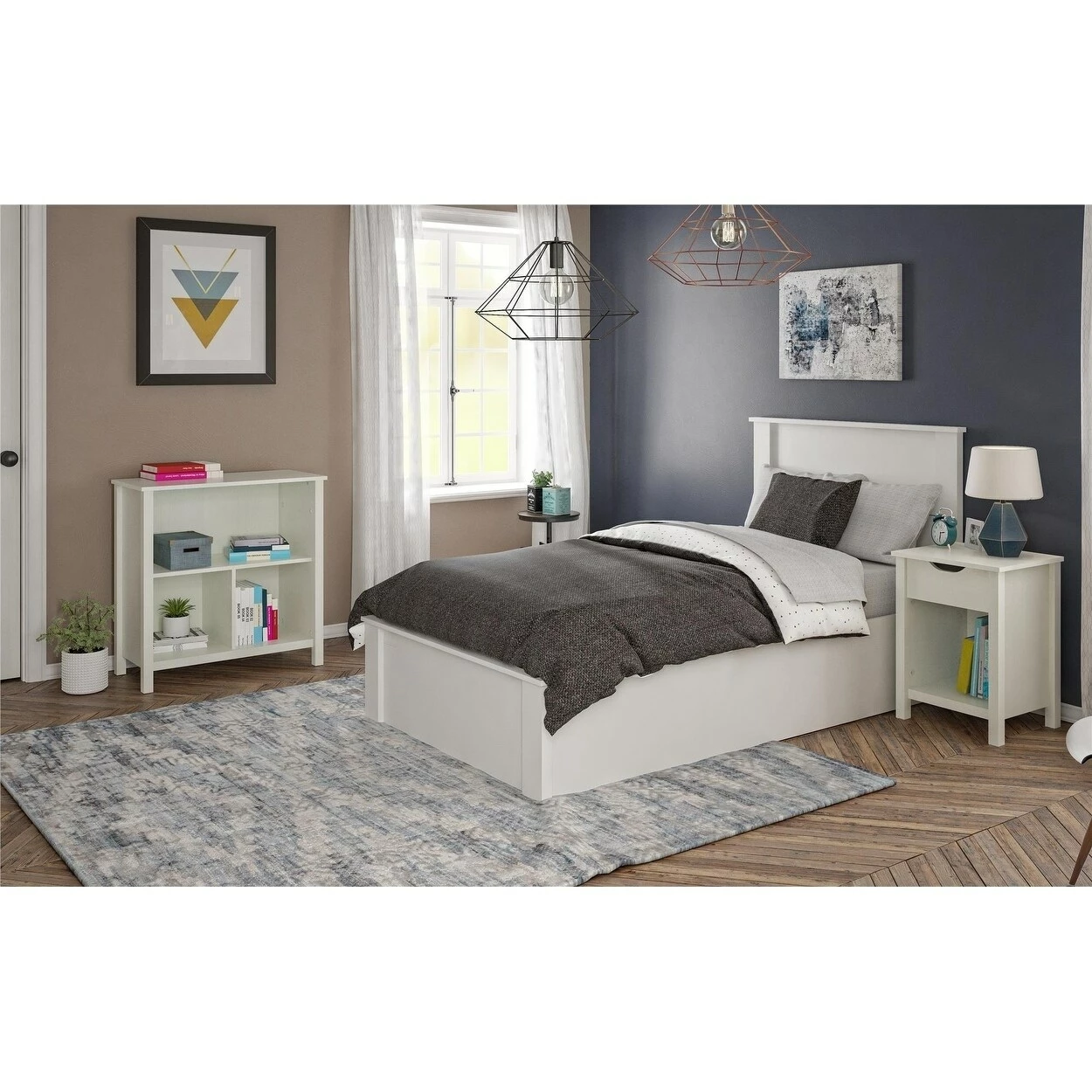 Best Pirce 😉 Avenue Greene Caroline Ivory Twin Headboard 🎉 - Image 9