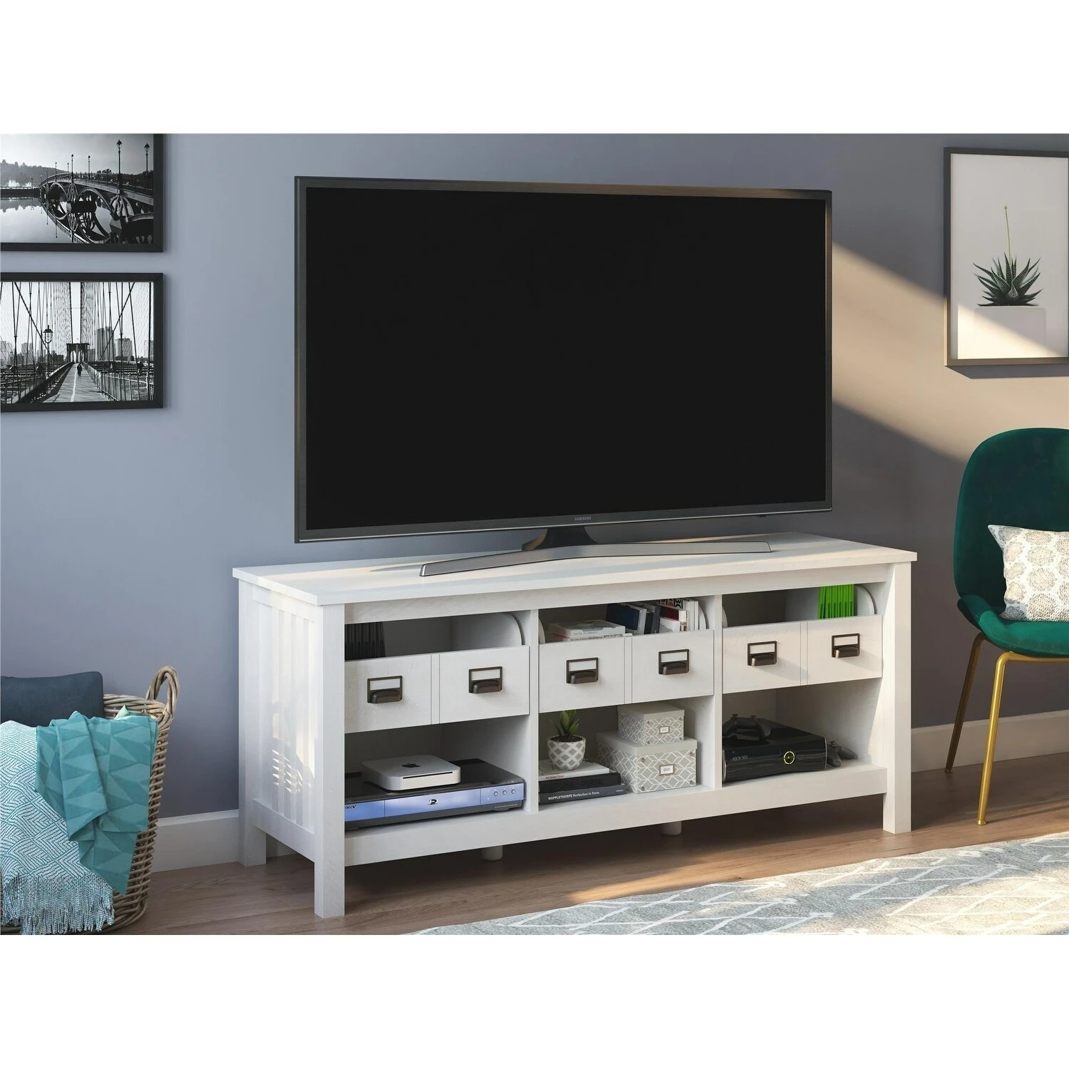 Hot Sale π Avenue Greene Chermoore TV Stand For TVs Up To 64 Inch Off-white π― 6 Hot Sale π Avenue Greene Chermoore TV Stand For TVs Up To 64 Inch Off-white π― - Image 4