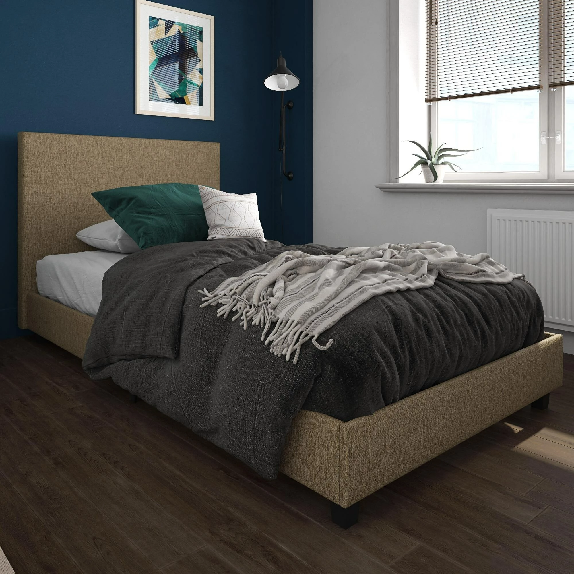 Coupon ๐ Avenue Greene Collen Upholstered Bed Black ๐ - Image 4