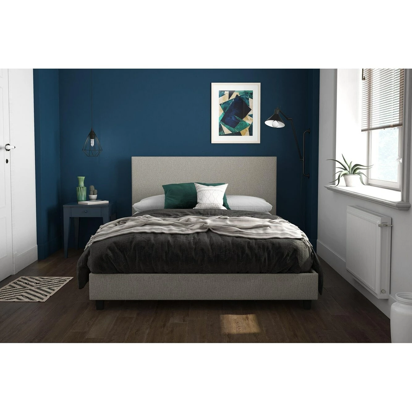 Coupon ๐ Avenue Greene Collen Upholstered Bed Black ๐ - Image 6