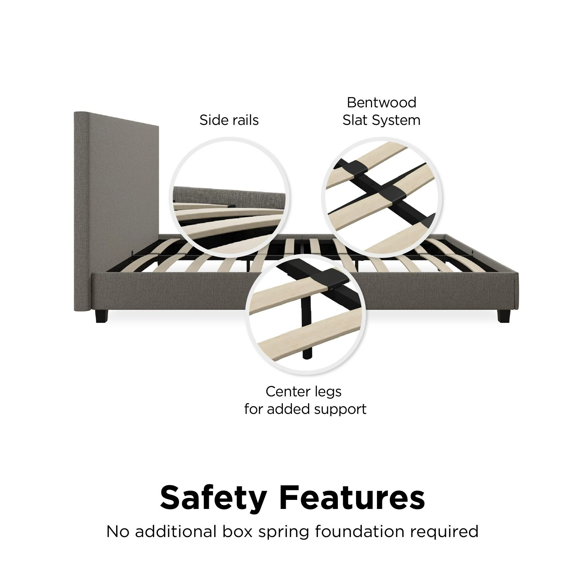 Coupon ๐ Avenue Greene Collen Upholstered Bed Black ๐ - Image 7