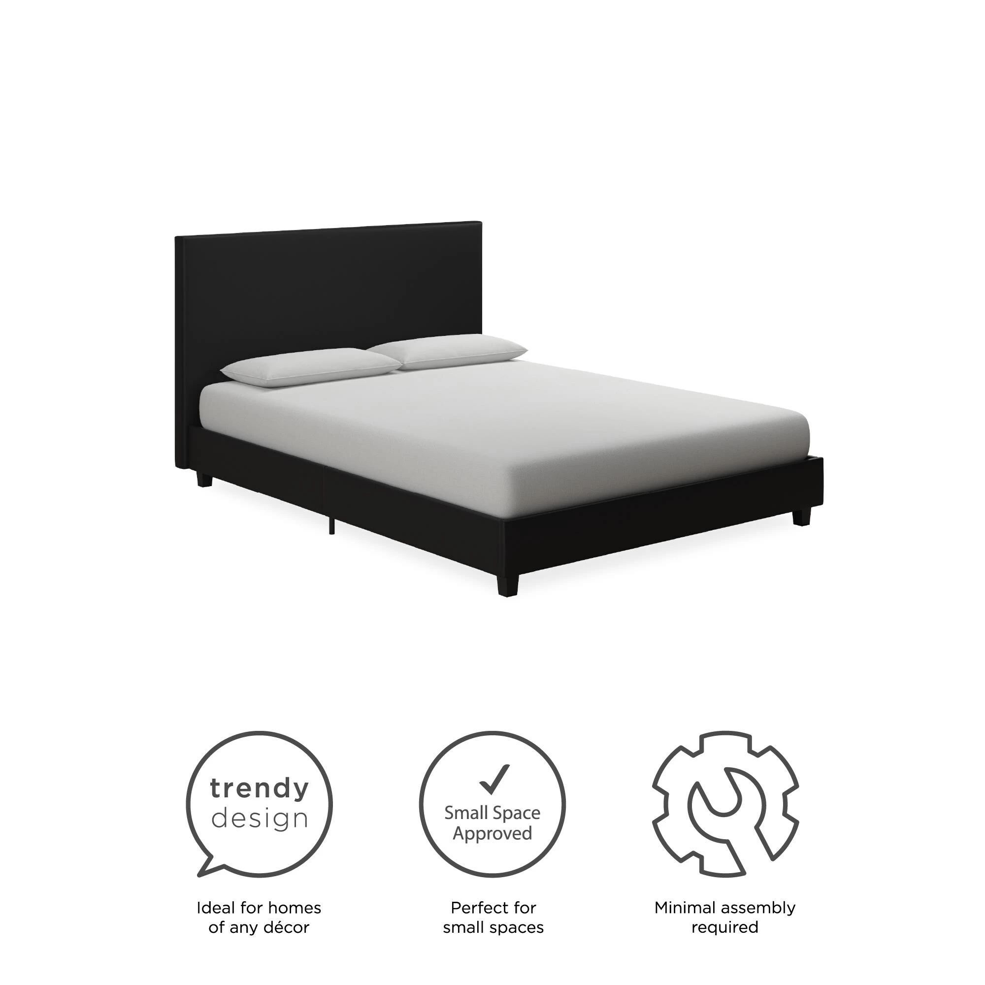 Coupon ๐ Avenue Greene Collen Upholstered Bed Black ๐ - Image 8