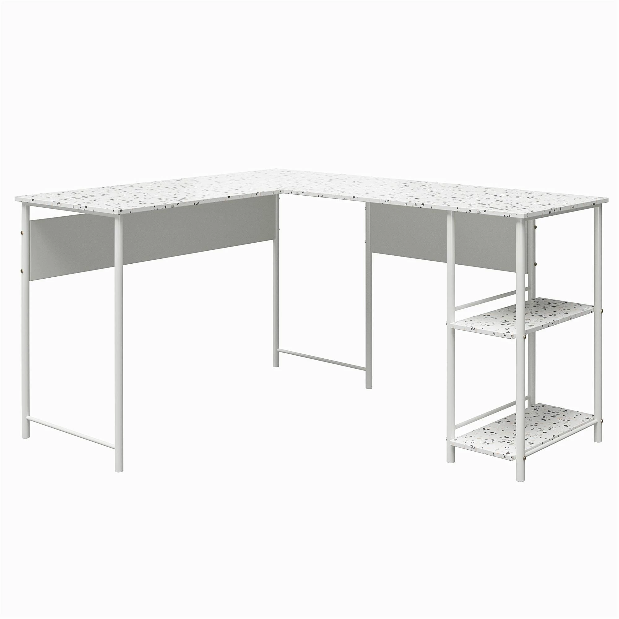 Best reviews of π Avenue Greene Cyrus L Desk Faux White Terrazzo/white π 17 Best reviews of π Avenue Greene Cyrus L Desk Faux White Terrazzo/white π - Image 15