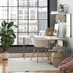 Best reviews of π Avenue Greene Cyrus L Desk Faux White Terrazzo/white π 20 Best reviews of π Avenue Greene Cyrus L Desk Faux White Terrazzo/white π -Avenue Greene Shop Avenue Greene Cyrus L Desk 3