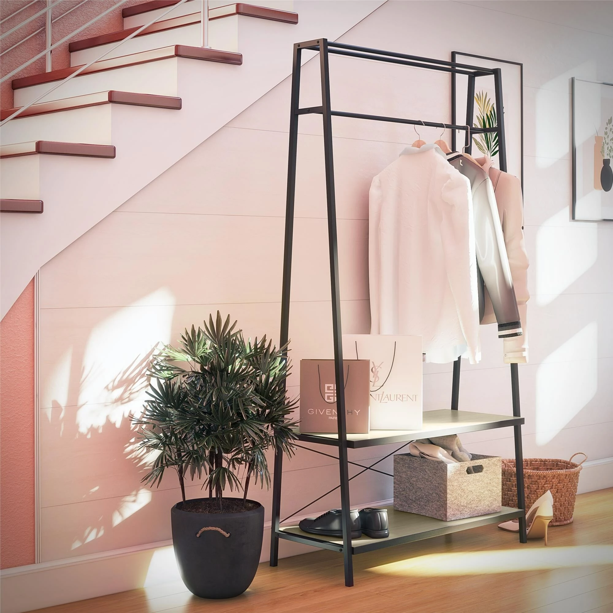 Wholesale ๐งจ Avenue Greene Danube Closet Storage Rack Pale Oak ๐ - Image 3