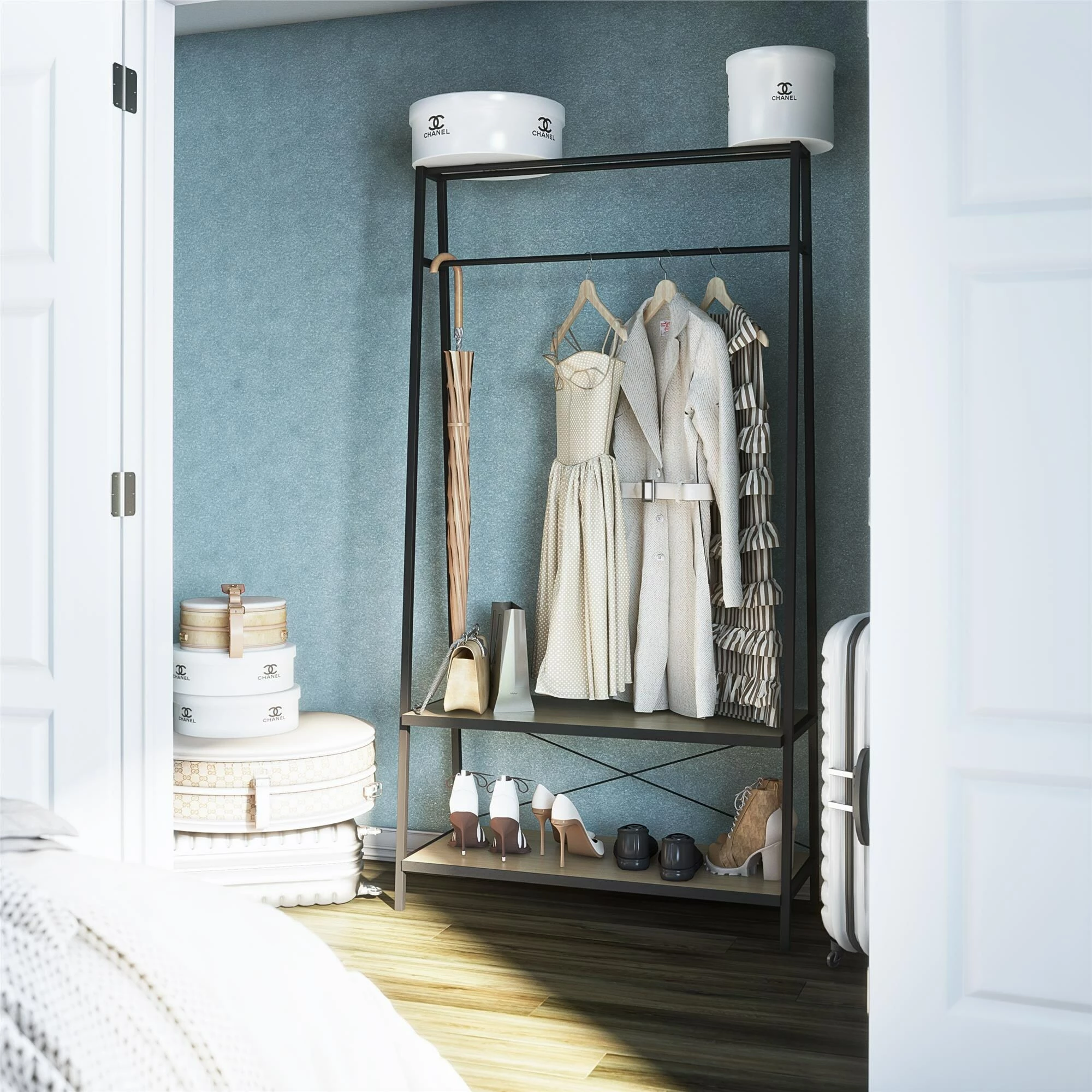 Wholesale ๐งจ Avenue Greene Danube Closet Storage Rack Pale Oak ๐ - Image 8