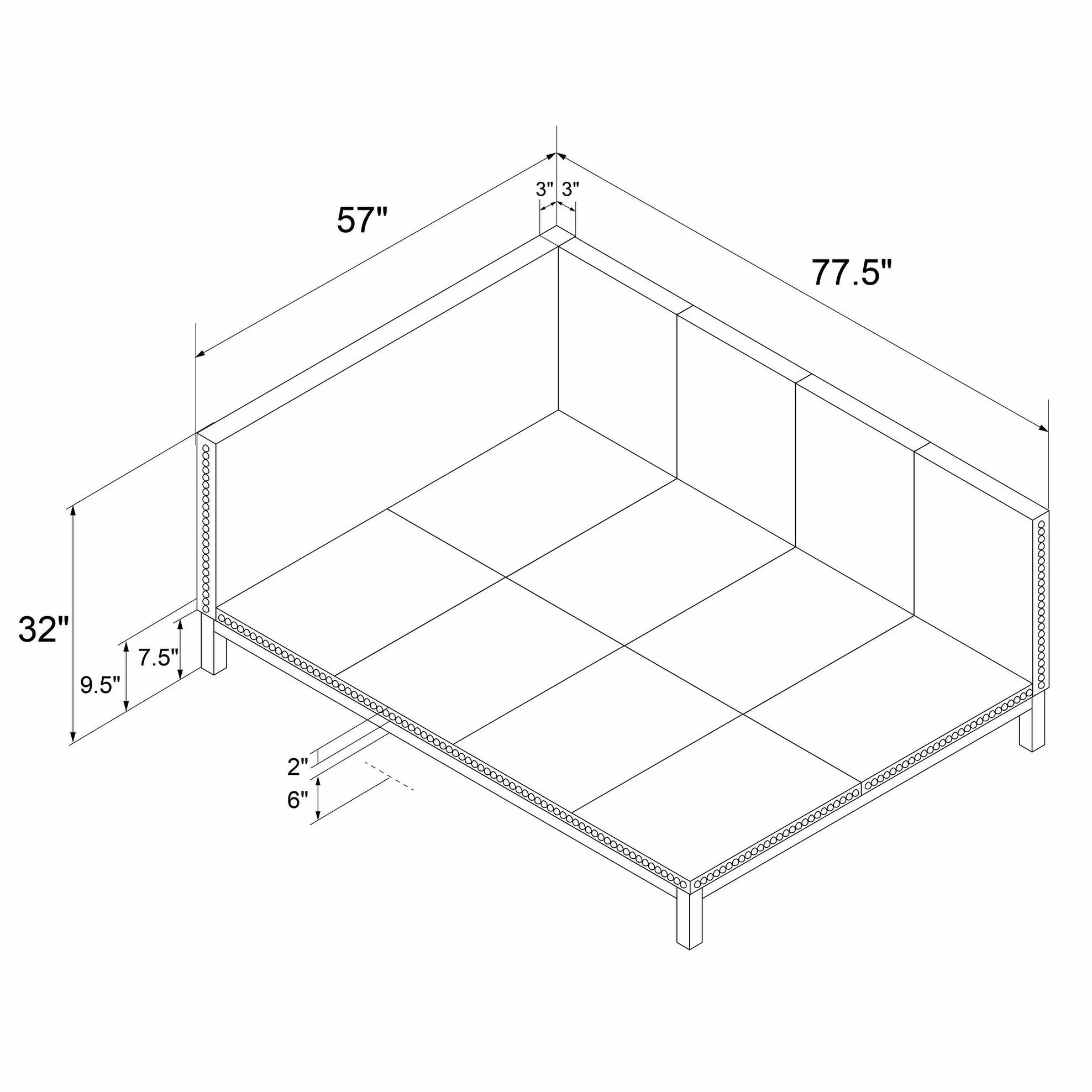 Cheapest 𧨠Avenue Greene Dayton Upholstered Daybed π₯° - Image 12