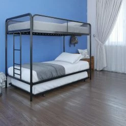 Cheapest 😉 Avenue Greene Everton Triple Twin Bunk Bed White 👏