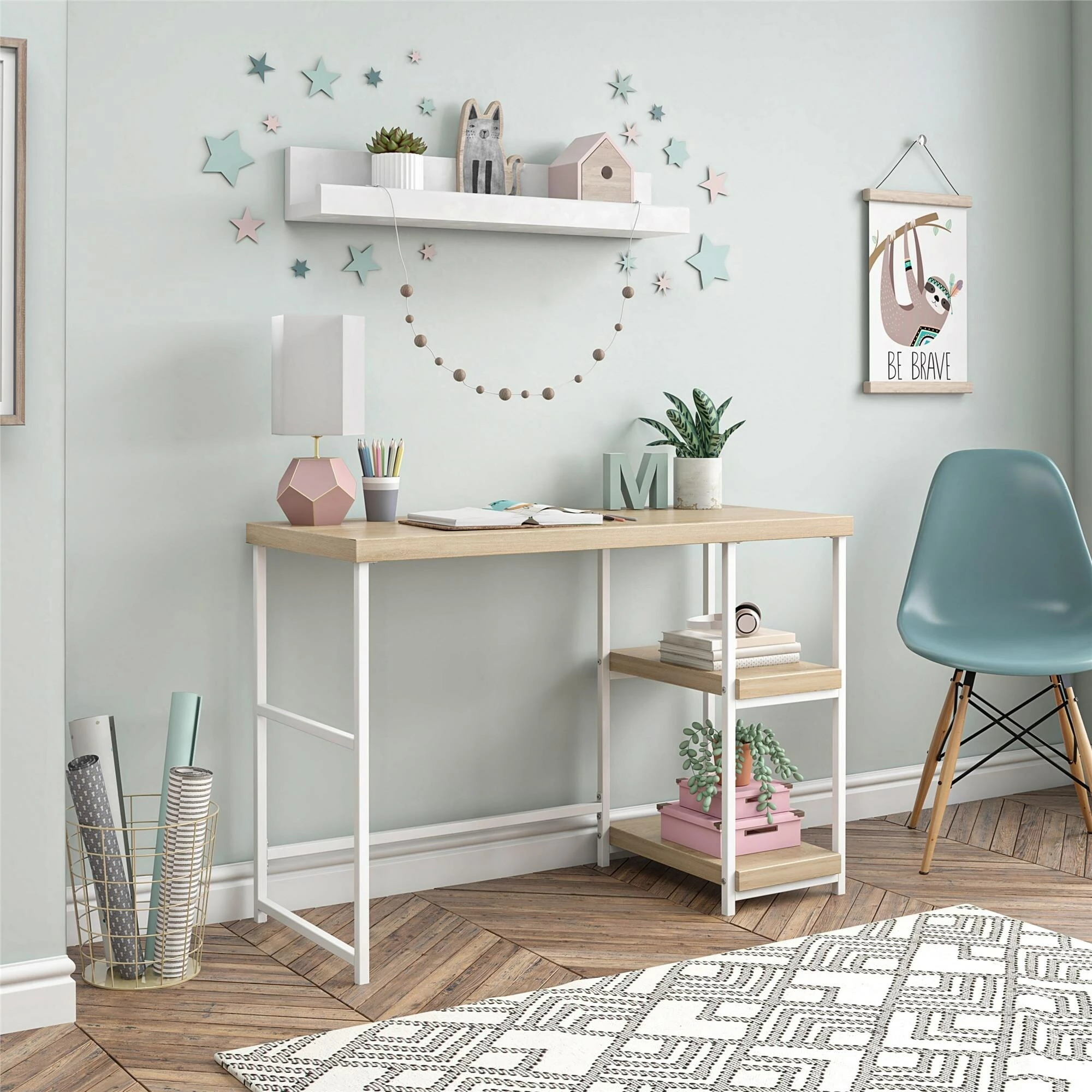 Top 10 ๐ Avenue Greene Faith Kids Desk With Reversible Shelves White/ Grey ๐ - Image 3