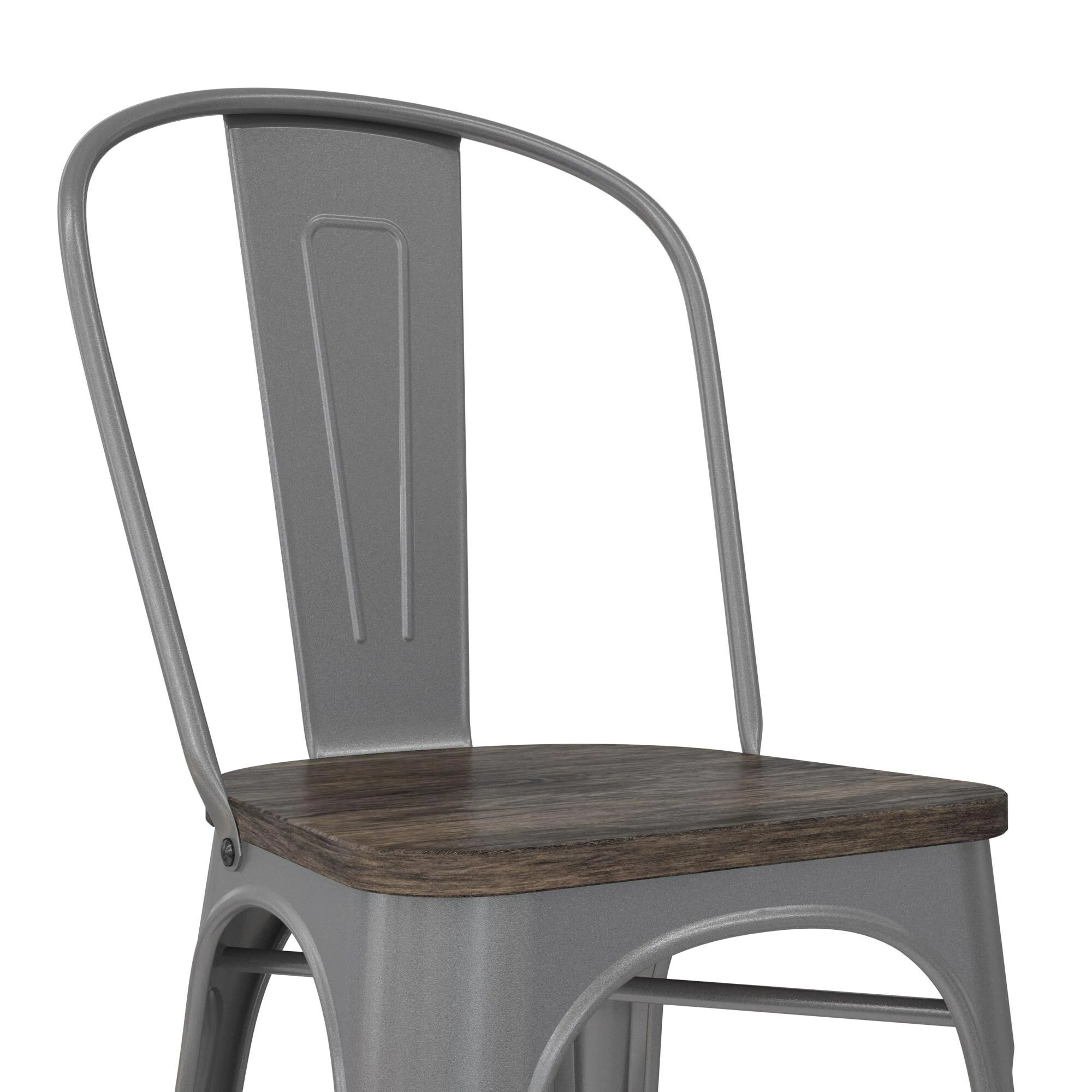 Deals π Avenue Greene Filipa Metal Dining Chair With Wood Seat (Set Of 2) π - Image 7