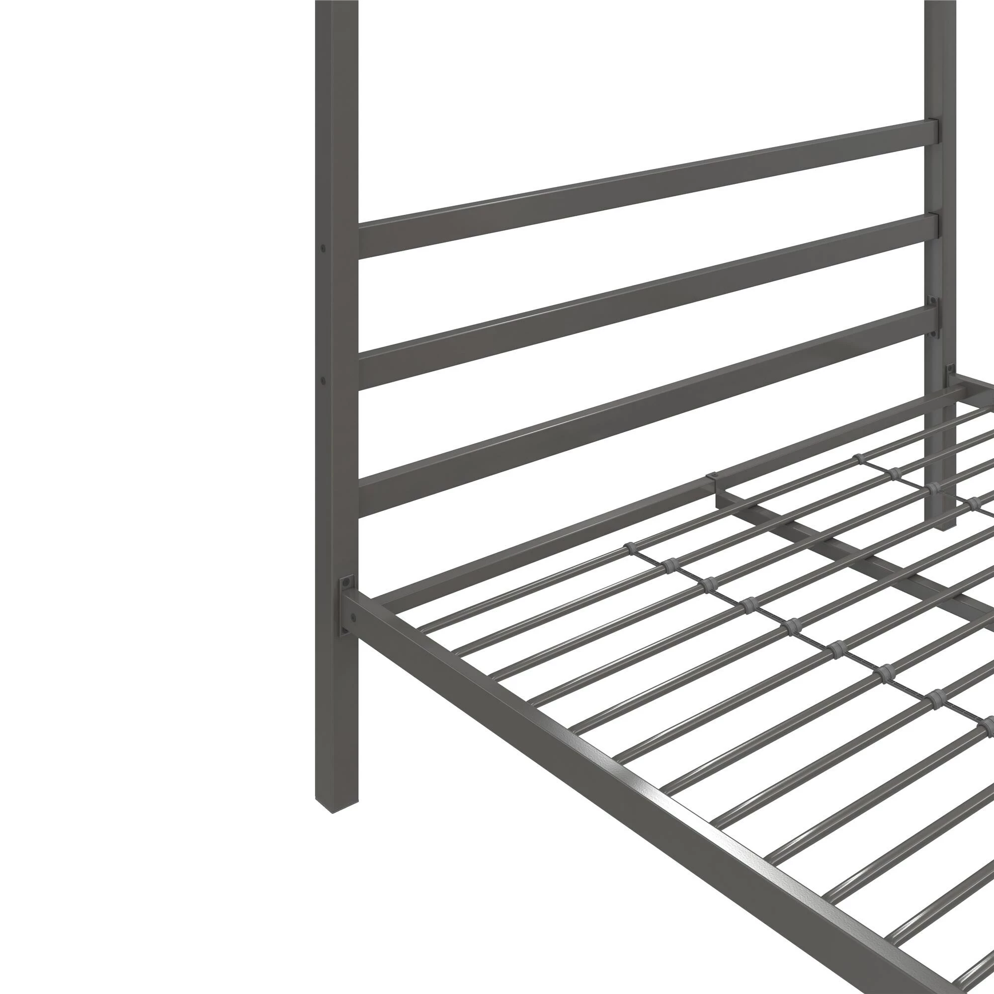 Flash Sale π€© Avenue Greene Gia Grey Metal Canopy Bed π - Image 11