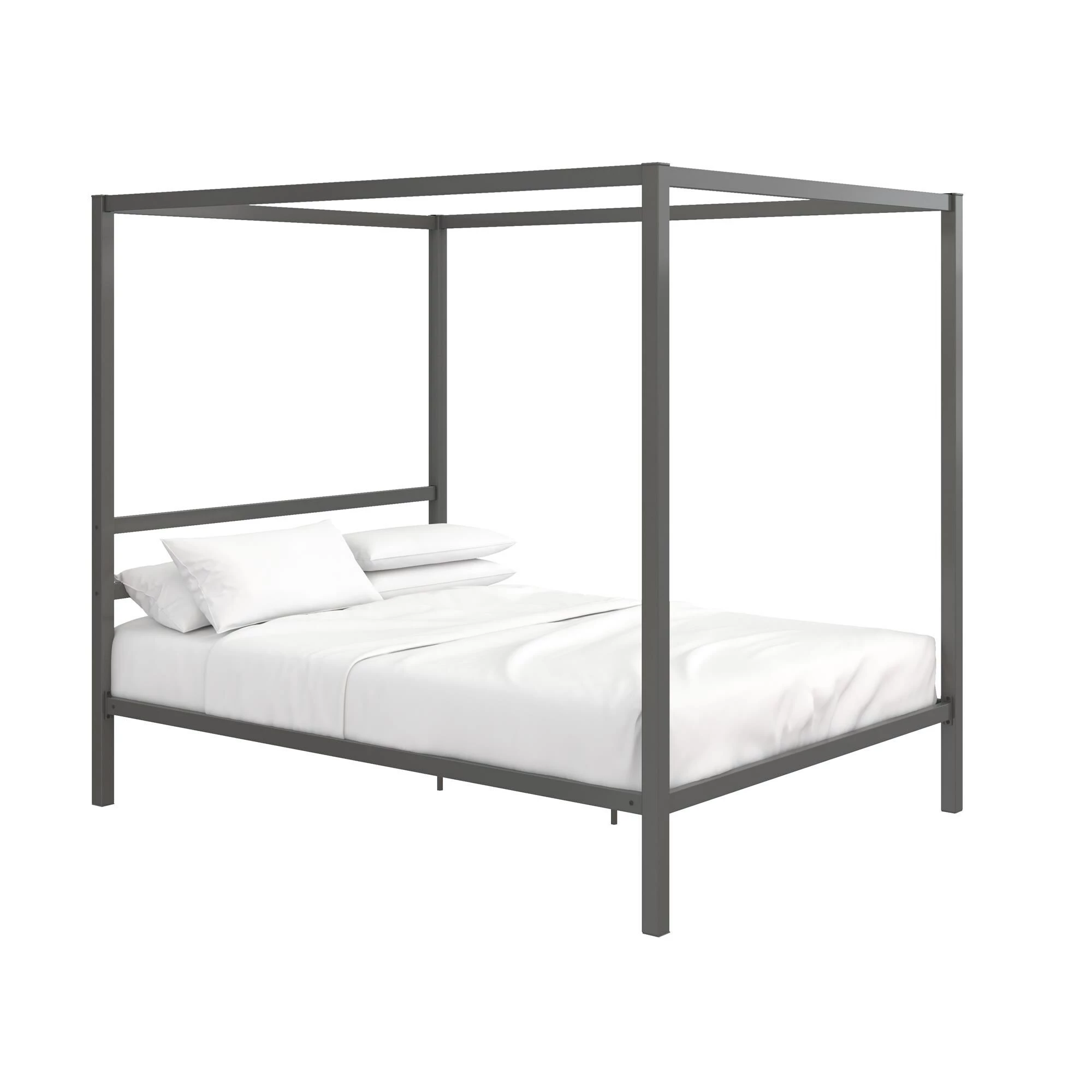 Flash Sale π€© Avenue Greene Gia Grey Metal Canopy Bed π - Image 8
