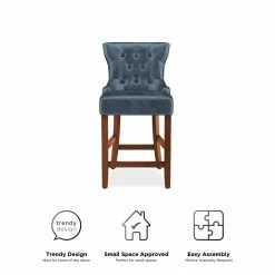 Hot Sale 💯 Avenue Greene Janna Counter Stool (Set Of 2) Navy 🥰 -Avenue Greene Shop Avenue Greene Janna Counter Stool 28Set of 229 8