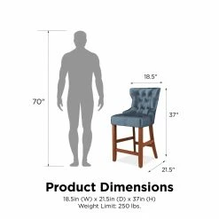 Hot Sale 💯 Avenue Greene Janna Counter Stool (Set Of 2) Navy 🥰 -Avenue Greene Shop Avenue Greene Janna Counter Stool 28Set of 229 9
