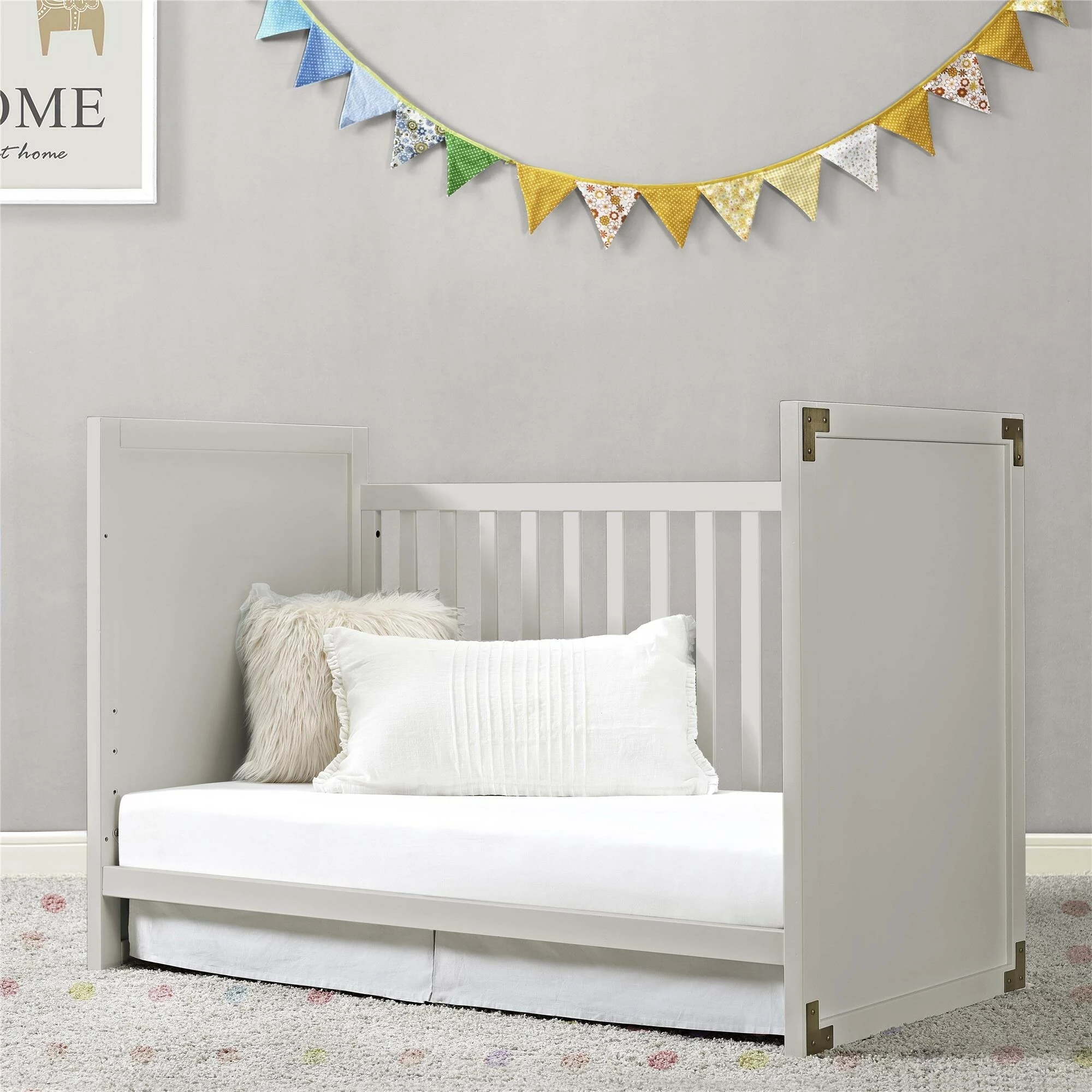 Discount π₯° Avenue Greene Jordan 2-in-1 Convertible Crib Soft Grey π 3 Discount π₯° Avenue Greene Jordan 2-in-1 Convertible Crib Soft Grey π - Image 2