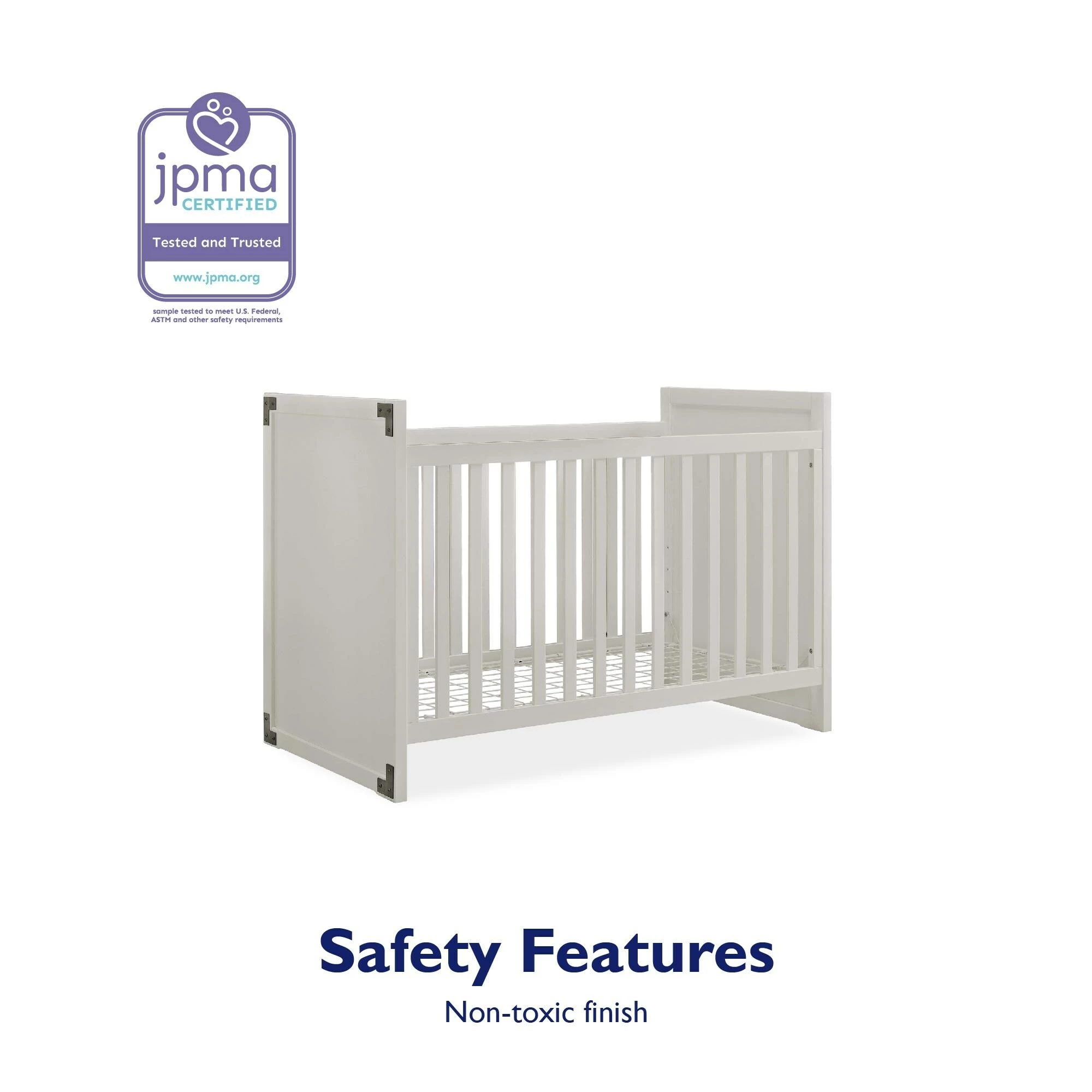 Discount π₯° Avenue Greene Jordan 2-in-1 Convertible Crib Soft Grey π 15 Discount π₯° Avenue Greene Jordan 2-in-1 Convertible Crib Soft Grey π - Image 14