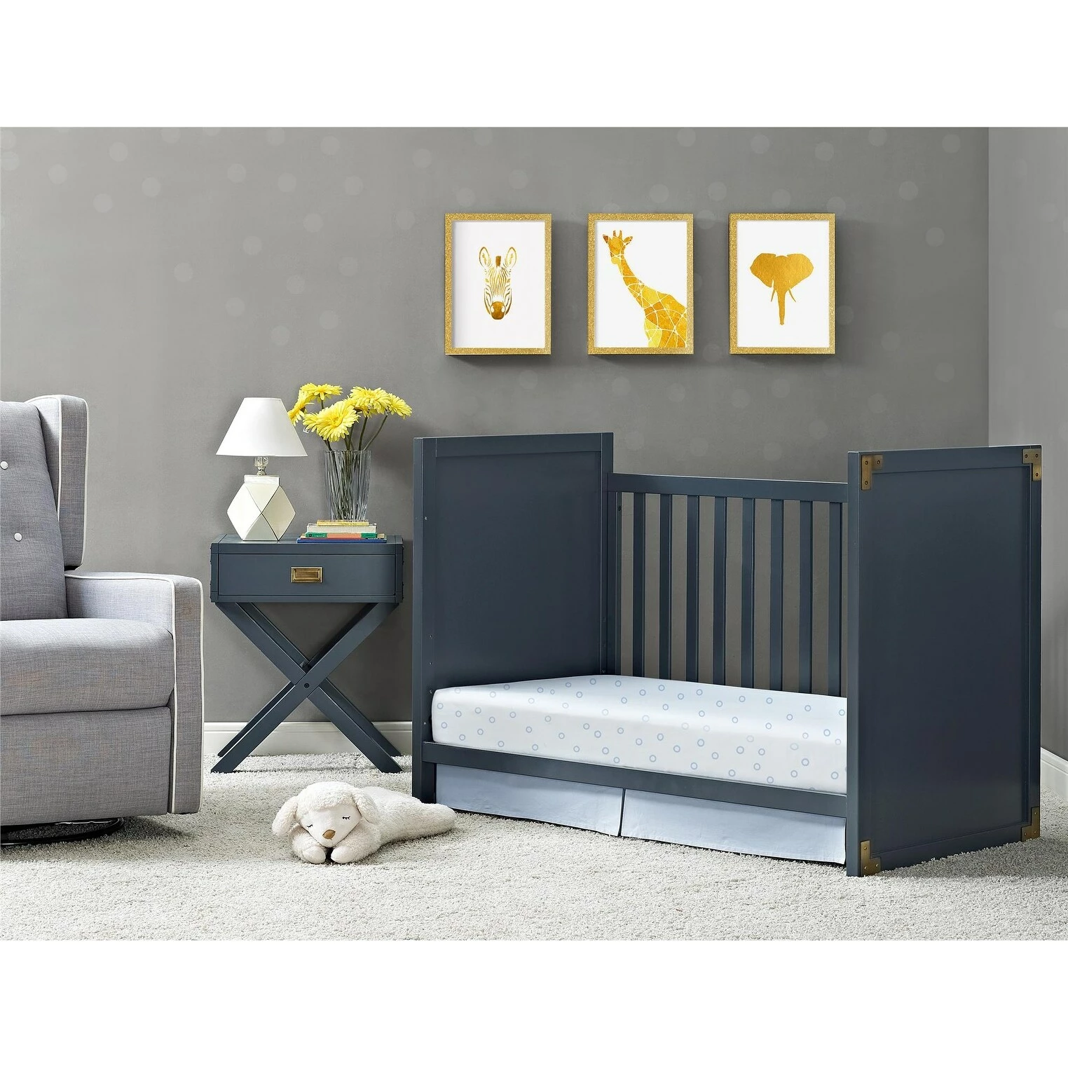 Discount π₯° Avenue Greene Jordan 2-in-1 Convertible Crib Soft Grey π 4 Discount π₯° Avenue Greene Jordan 2-in-1 Convertible Crib Soft Grey π - Image 3