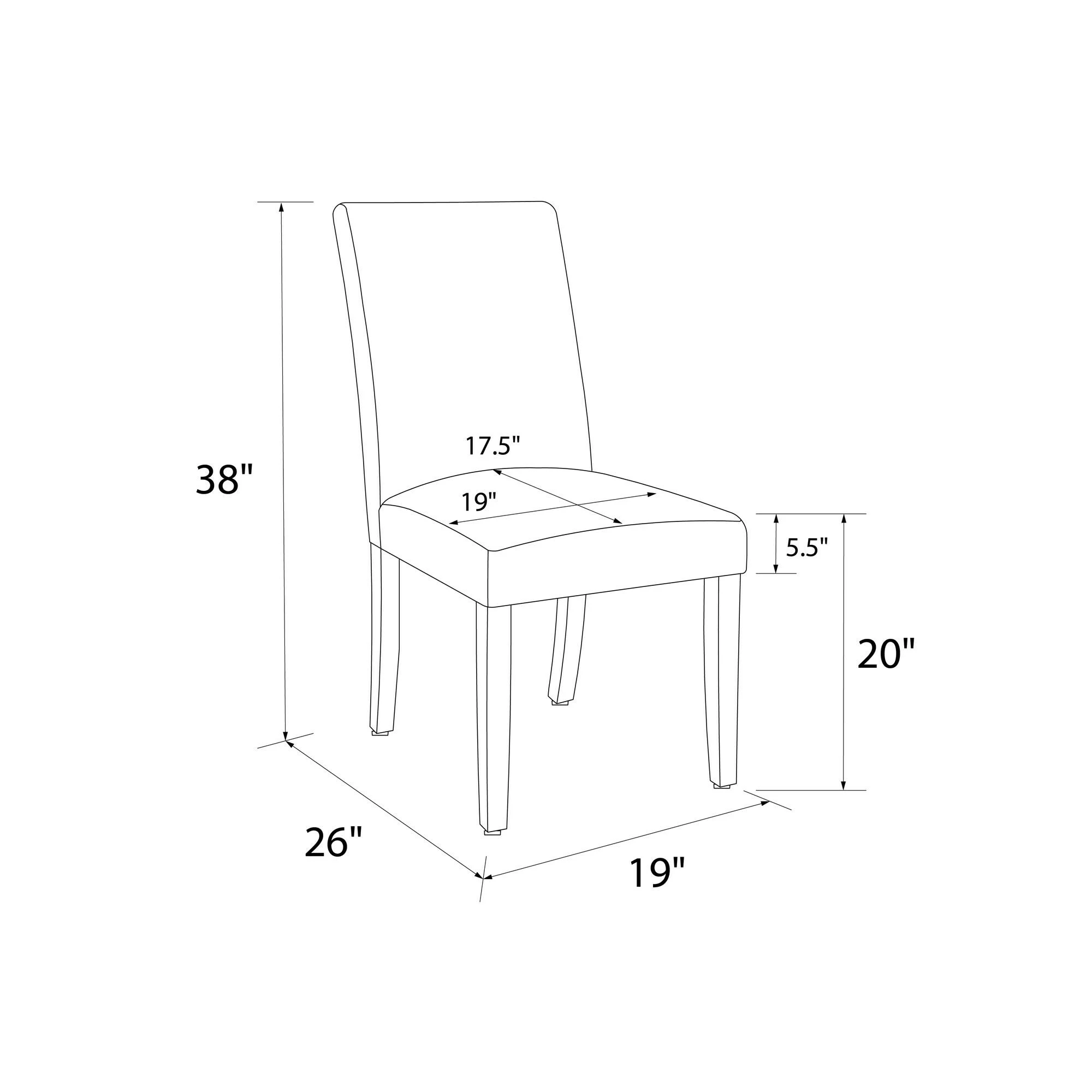 Top 10 π Avenue Greene Kenna Linen Upholstered Parsons Chairs- Set Of 2 π - Image 15