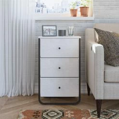 Hot Sale 🔔 Avenue Greene Kiley 3 Fabric Bin Storage Organizer Grey Oak/black 🔔