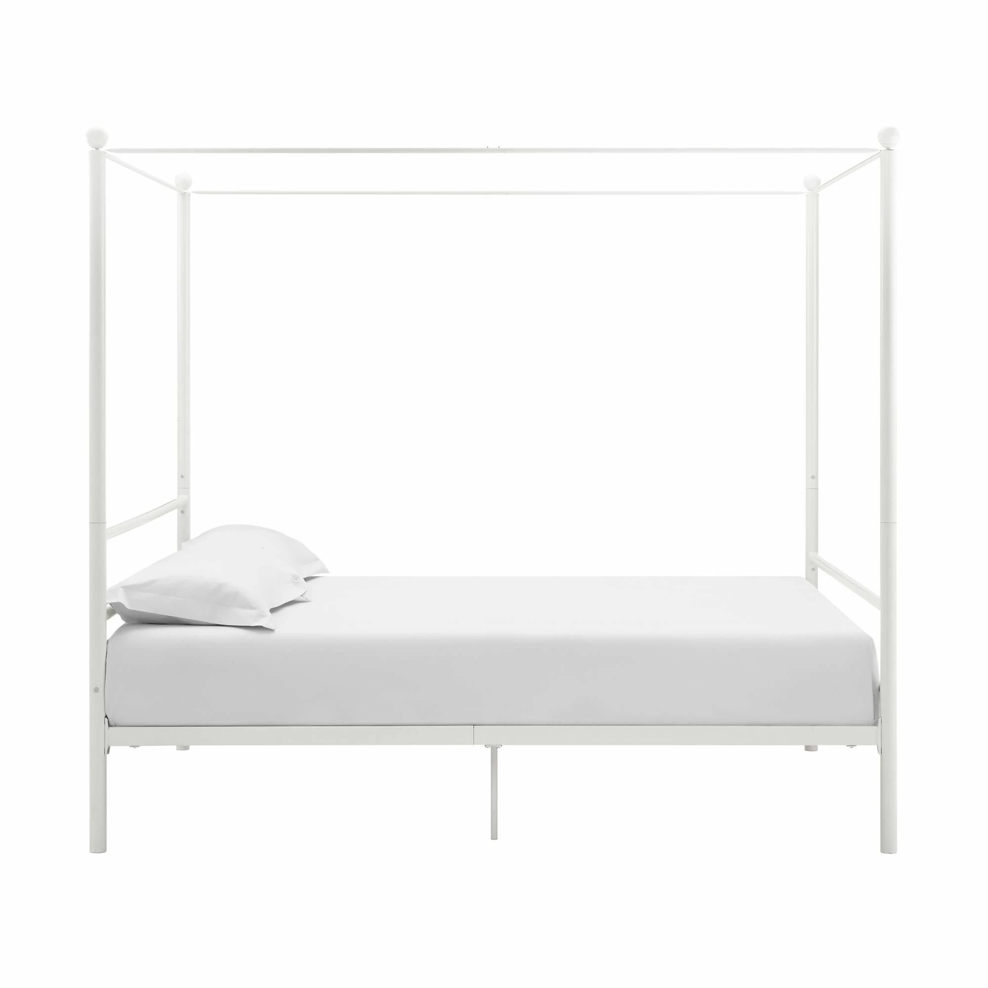 Outlet π Avenue Greene Knox Four Post Metal Canopy Bed Gold π - Image 14