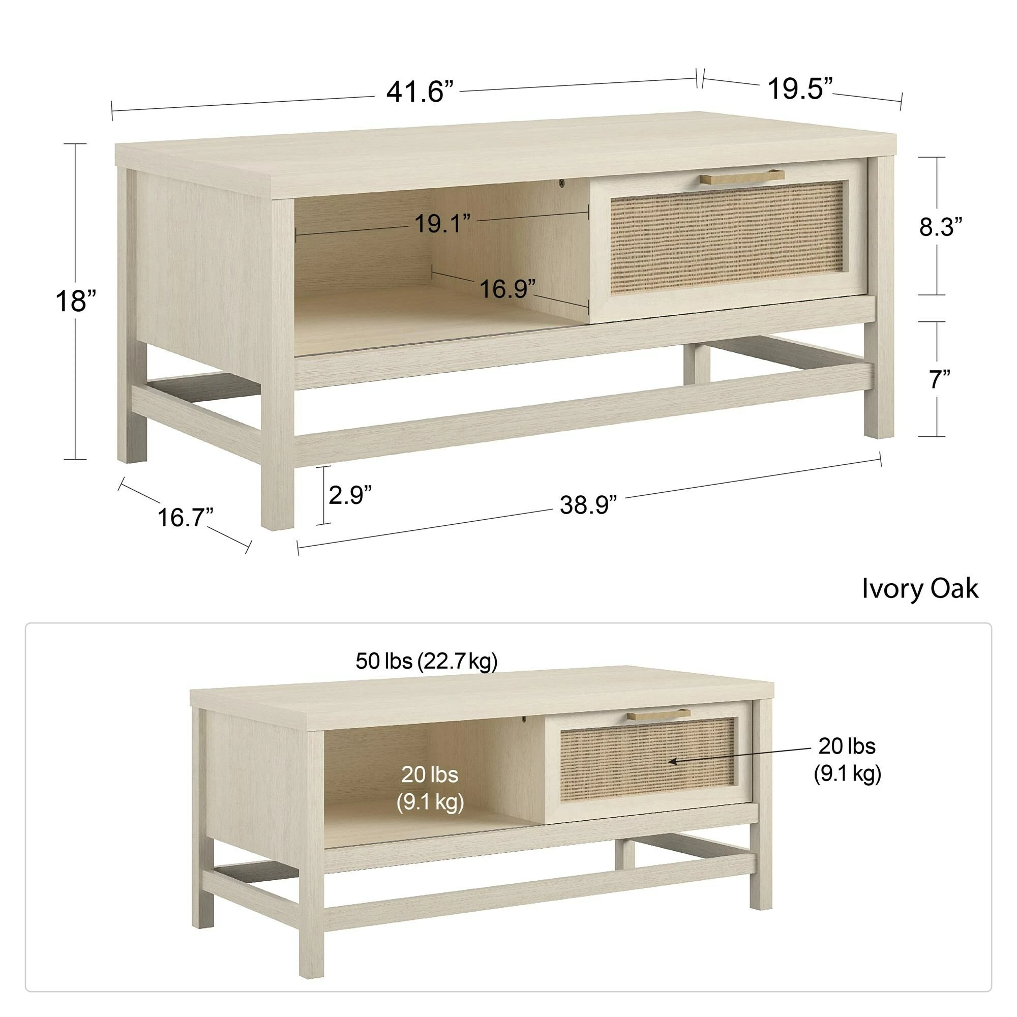 Hot Sale 🥰 Avenue Greene Leeds Coffee Table ⭐ - Image 6