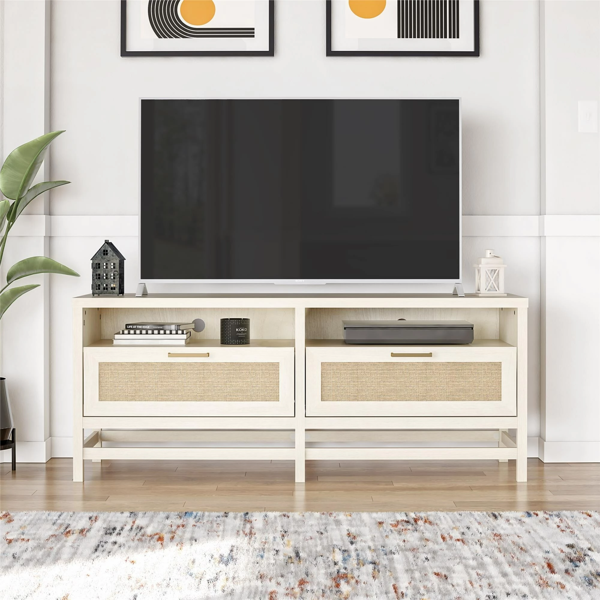 Best Pirce π― Avenue Greene Leeds TV Stand For TVs Up To 60 Inches 𧨠- Image 2