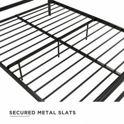 Brand new 💯 Avenue Greene Liane Industrial Minimalist Metal Platform Bed Black 🎁 -Avenue Greene Shop Avenue Greene Liane Metal Bed 14