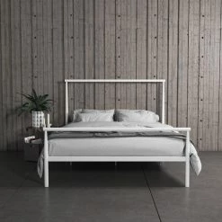 Brand new 💯 Avenue Greene Liane Industrial Minimalist Metal Platform Bed Black 🎁 -Avenue Greene Shop Avenue Greene Liane Metal Bed 2
