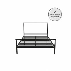 Brand new 💯 Avenue Greene Liane Industrial Minimalist Metal Platform Bed Black 🎁 -Avenue Greene Shop Avenue Greene Liane Metal Bed 9