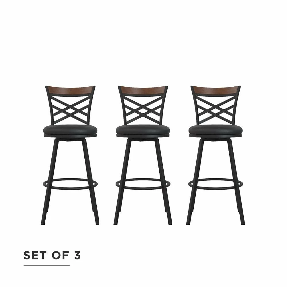 Cheap π Avenue Greene Livie Upholstered Swivel Bar Stool (Set Of 3) - N/A β¨ 4 Cheap π Avenue Greene Livie Upholstered Swivel Bar Stool (Set Of 3) - N/A β¨ - Image 2