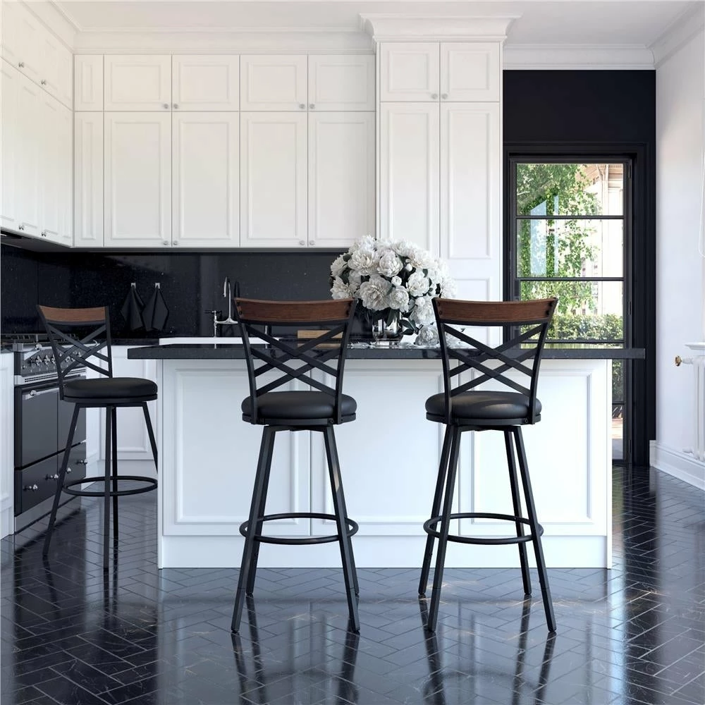 Cheap π Avenue Greene Livie Upholstered Swivel Bar Stool (Set Of 3) - N/A β¨ 3 Cheap π Avenue Greene Livie Upholstered Swivel Bar Stool (Set Of 3) - N/A β¨