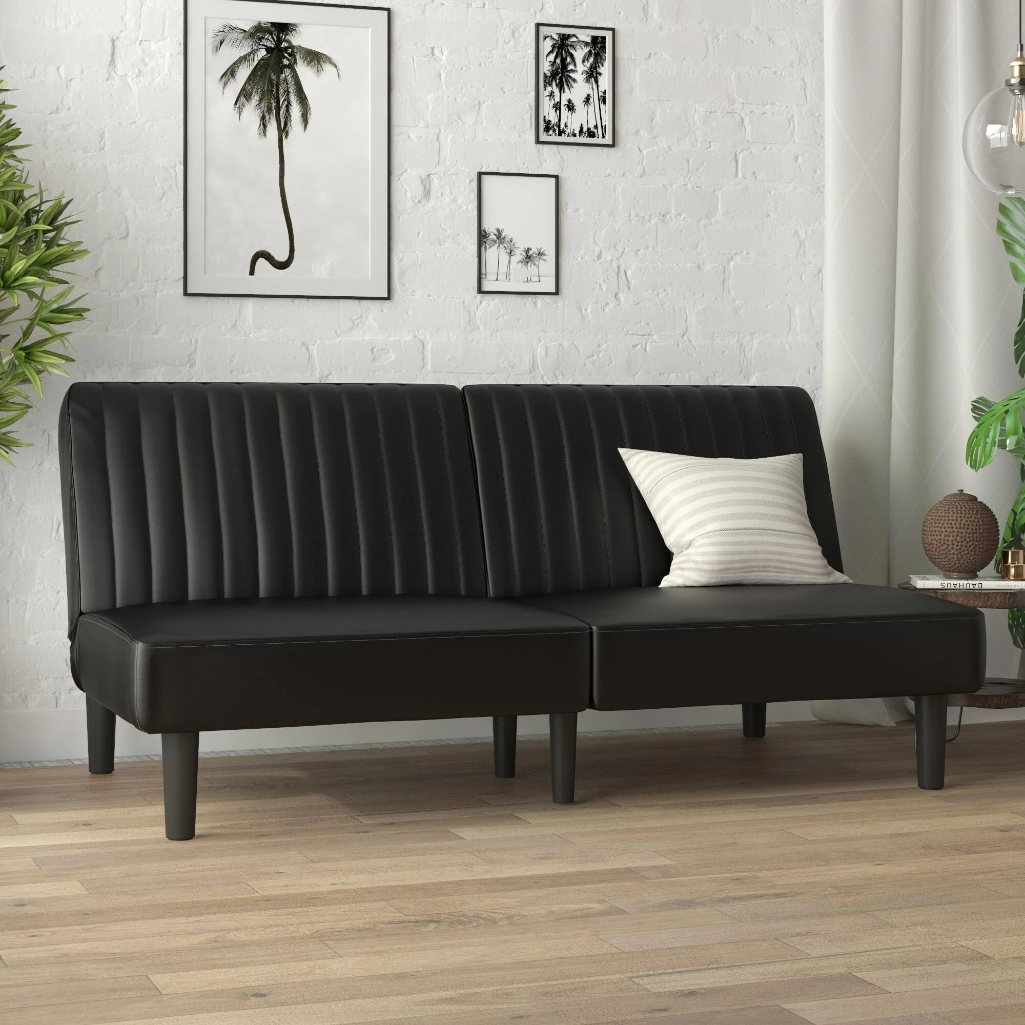 Brand new ๐ Avenue Greene Madelyn Futon Grey Velvet ๐ - Image 2